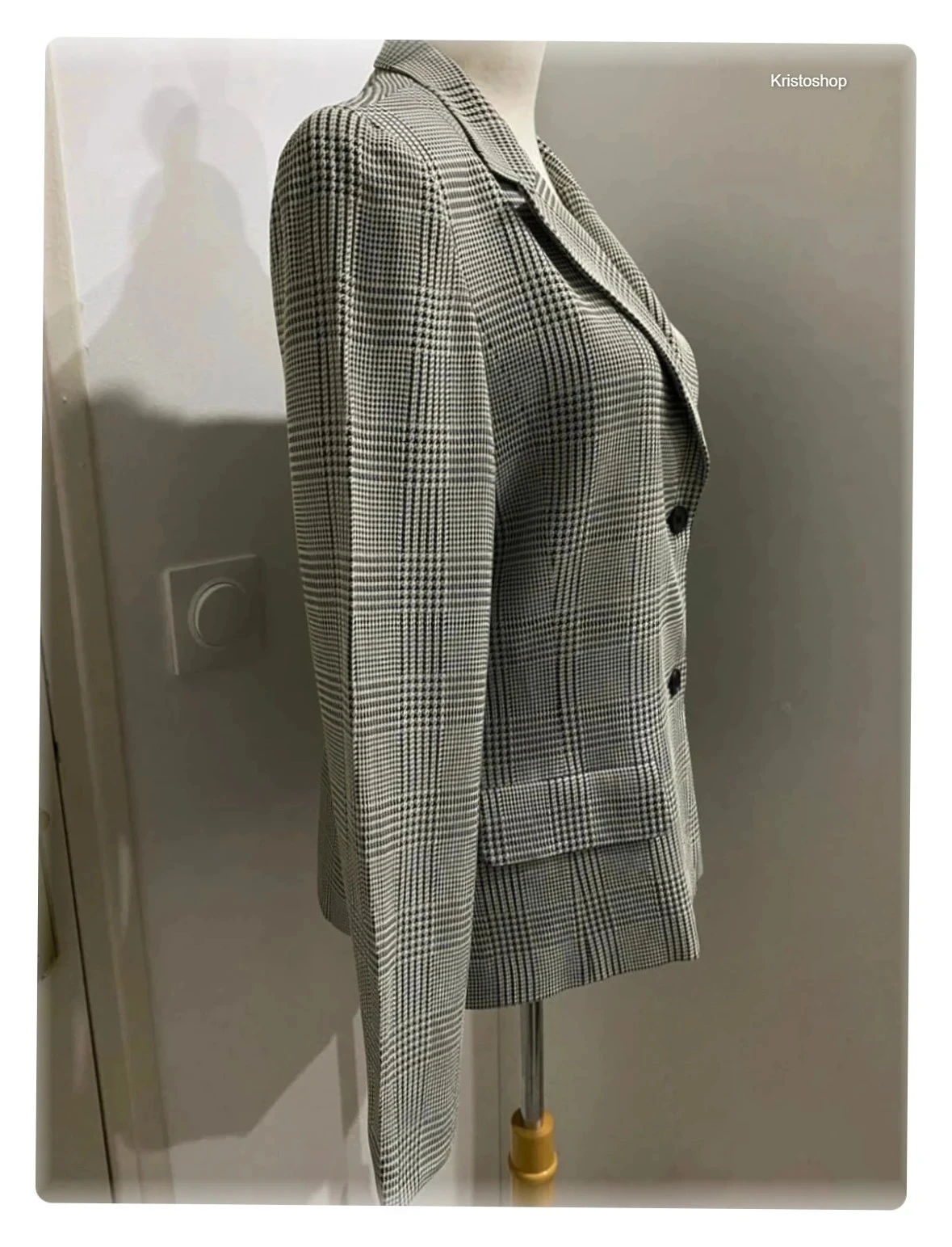 Vintage Blazer Electre jas grijs Maat S 90s – photo 3